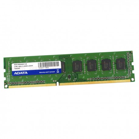 4Go RAM ADATA AD3U1600W4G11-B DIMM DDR3 PC3-12800U 1600Mhz 1.5v 240-Pin CL11