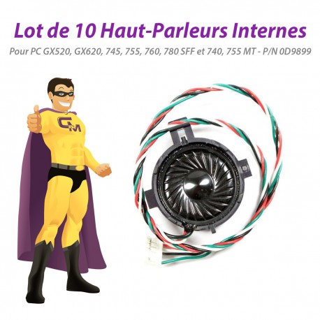 Lot x10 Haut-Parleurs Dell 0D9899 GX520 GX620 745 755 760 780 SFF 740 755 MT