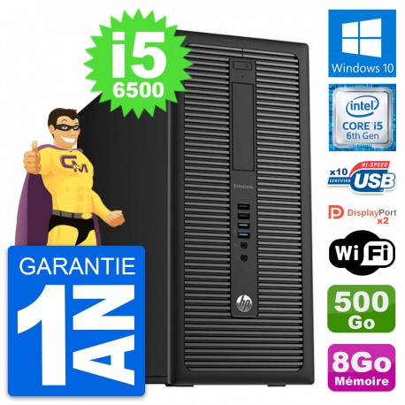 PC Tour HP EliteDesk 800 G2 Intel i5-6500 RAM 8Go Disque 500Go Windows 10 Wifi