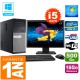 PC Tour DELL 7010 Core I5-3470 Ram 16Go Disque 500 Go Wifi W7 Ecran 19"