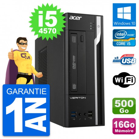 PC Acer Veriton X2632G SFF Intel i5-4570 RAM 16Go Disque 500Go Windows 10 Wifi