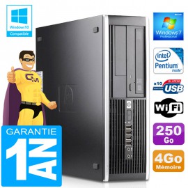 PC HP Compaq 6000 Pro SFF Intel E6300 Ram 4Go Disque 250Go Graveur DVD Wifi W7