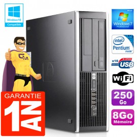 PC HP Compaq 6000 Pro SFF Intel E6300 Ram 8Go Disque 250Go Graveur DVD Wifi W7