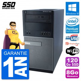 PC Tour Dell OptiPlex 9020 Intel Pentium G3220 RAM 8Go SSD 120Go Windows 10 Wifi