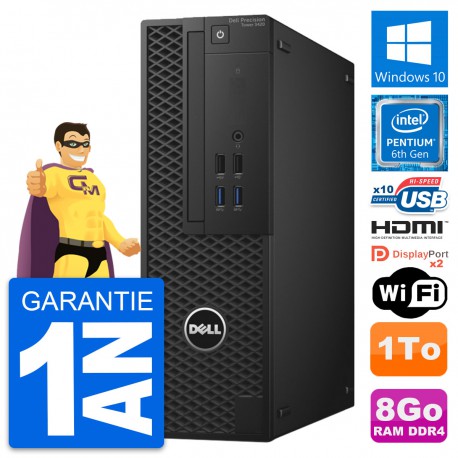PC Dell Precision T3420 SFF Intel G4400 RAM 8Go Disque 1To HDMI Windows 10 Wifi