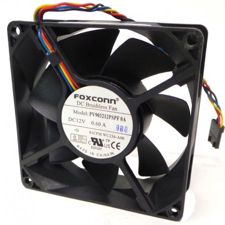 Ventilateur Foxconn PV903212PSPF 0B Dell 0KG885 KG885 92x92x32mm 5-Pin DC12V