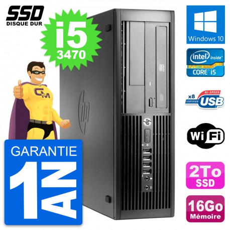 PC HP Pro 4300 SFF Intel Core i5-3470 RAM 16Go SSD 2To Windows 10 Wifi -  MonsieurCyberMan