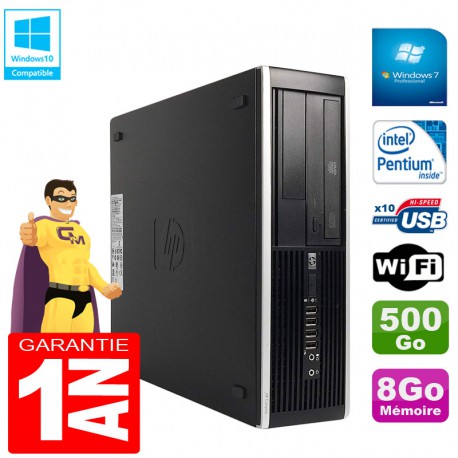 PC HP Compaq Pro 6300 SFF G630 RAM 8Go Disque 500Go Graveur DVD Wifi W7