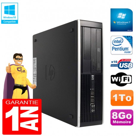 PC HP Compaq Pro 6300 SFF G630 RAM 8Go Disque 1To Graveur DVD Wifi W7