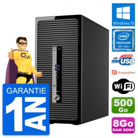 PC Tour HP ProDesk 400 G3 MT Pentium G4400 RAM 8Go Disque 500Go Windows 10 Wifi