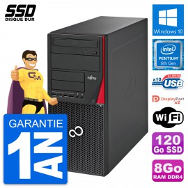 PC Tour Fujitsu Esprimo P756 MT Pentium G4400 RAM 8Go SSD 120Go Windows 10 Wifi
