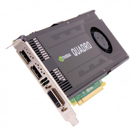 Carte NVIDIA Quadro K4000 HP 713381-001 3Go GDDR5 Display DVI CAO