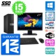 PC Dell 5050 SFF Ecran 27" Intel i5-6500 RAM 64Go SSD 960Go HDMI Windows 10 Wifi
