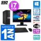 PC Dell 5050 SFF Ecran 27" Intel i7-6700 RAM 64Go SSD 120Go HDMI Windows 10 Wifi