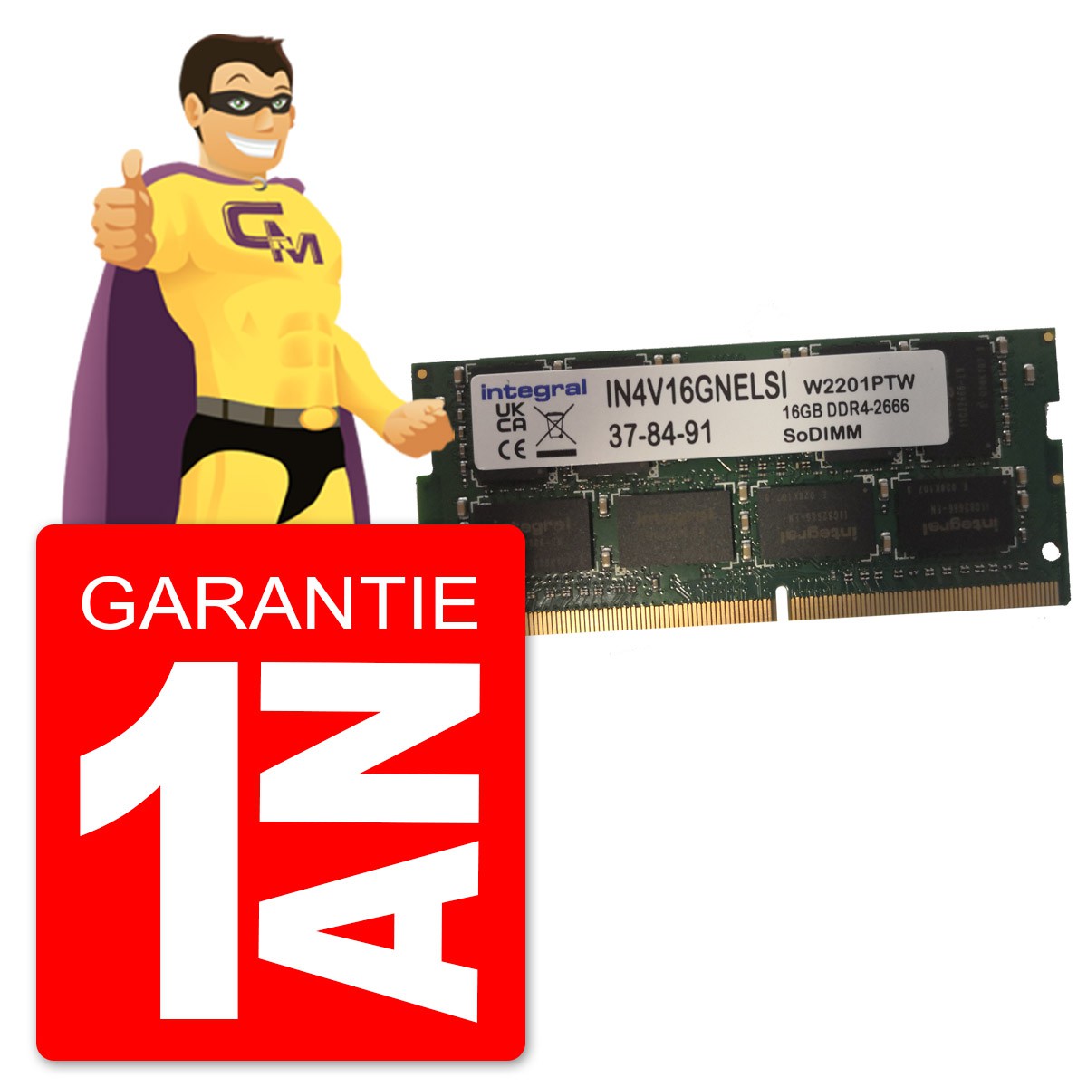 Mémoire Ram Pc Portable 16 Go DDR4