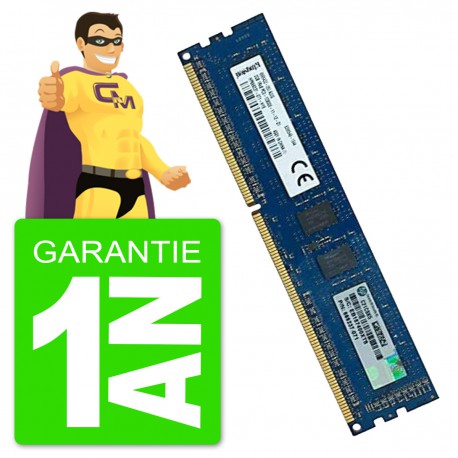 2Go RAM DDR3 PC3-12800E Kingston HP669237-071-HYE 9995432-050.A00G DIMM Serveur