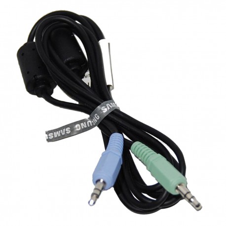 Câble Audio Jack Mâle 3.5mm Samsung BN39-00061C BN39-01286A 150cm Noir