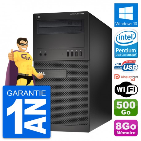 PC Tour Dell OptiPlex XE2 MT Intel G3220 RAM 8Go Disque Dur 1To Windows 10 Wifi