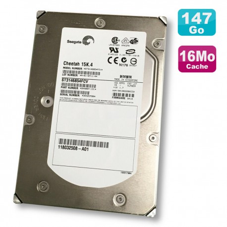 Disque Dur 146Go SCSI 3.5" Seagate Cheetah ST3146854FCV 9X4007-131 118032508-A01