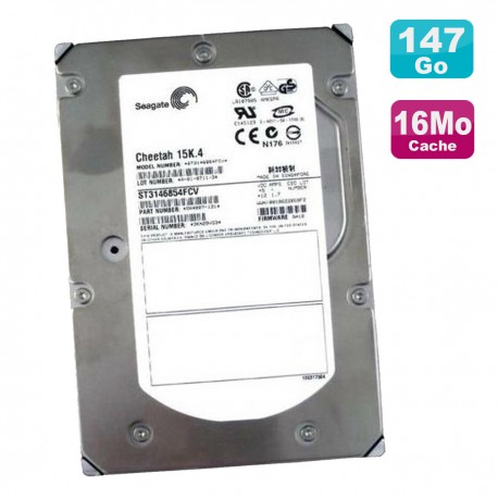 Disque Dur 146Go SCSI 3.5" Seagate ST3146854FCV 9X4007-041 0JD773 JD773 9A0C