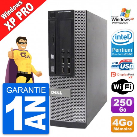 PC Dell OptiPlex 9010 SFF Intel G630 RAM 4Go Disque Dur 250Go Windows XP Pro