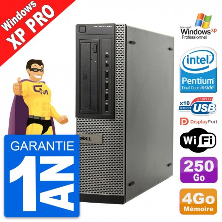 PC Dell OptiPlex 990 DT Intel G630 RAM 4Go Disque 250Go Windows XP Pro