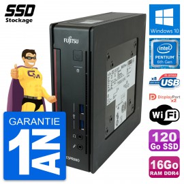 Mini PC Fujitsu Esprimo Q956 Pentium G4400T RAM 16Go SSD 120Go Windows 10 Wifi
