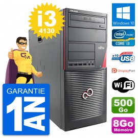 PC Tour Fujitsu Celsius W530 Intel i3-4130 RAM 8Go Disque 500Go Windows 10 Wifi
