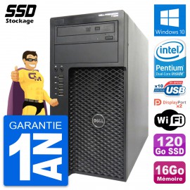 PC Tour Dell Precision T1650 MT Pentium G2020 RAM 16Go SSD 120Go Windows 10 Wifi