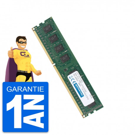 8Go RAM DDR3 PC3-12800U Hyperam HVP128008GBD DIMM PC Bureau