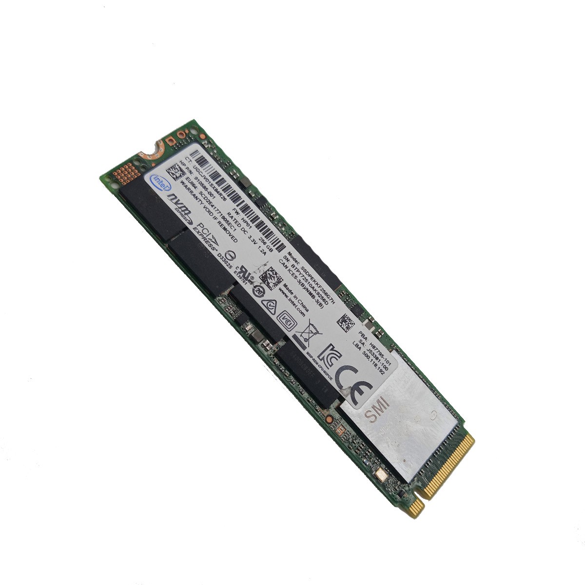 SSD NVMe M.2 2280 256Go Intel SSDPEKKF256G7H 910595-001 -