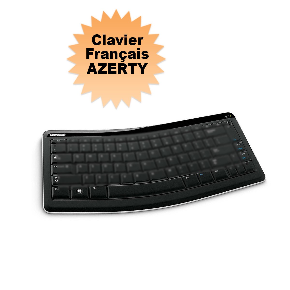 SOLDES 2024 : Microsoft Bluetooth Desktop clavier Souris incluse AZERTY  Français Blanc - Neuf pas cher