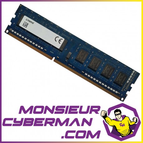 4Go RAM DDR3 PC3L-12800U Kingston 9995402-142.A00G DIMM PC Bureau