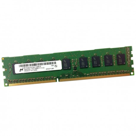 4Go RAM Serveur Micron MT18JSF51272AZ-1G6M1ZE DDR3 PC3-12800E 1600MHz 2Rx8 1.5v