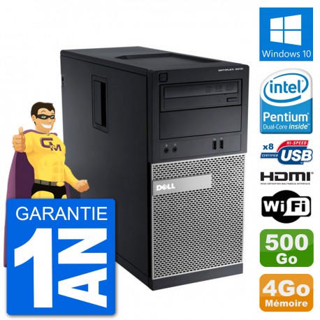 PC Dell 3010 MT G2020 RAM 4Go Disque Dur 500Go HDMI Windows 10 Wifi