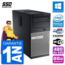 PC Dell 3010 MT G2020 RAM 8Go SSD 480Go HDMI Windows 10 Wifi