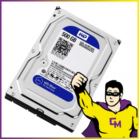 Disque Dur 500Go SATA 3.5" WD Caviar Blue WD5000AAKS-08V0A0 45J8286 41X5582 7200