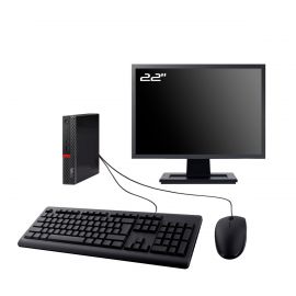 PC Lenovo M920q Tiny Ecran 22" Intel I7-8700T RAM 32Go SSD 960Go W11 Wifi