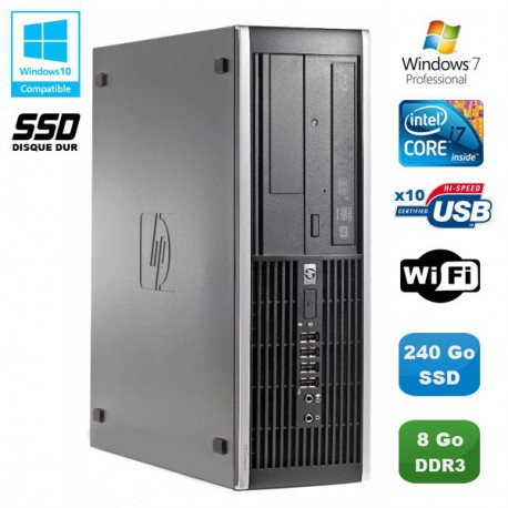 PC Tour HP 8200 Intel Core i7-2600 RAM 16Go Disque Dur 250Go