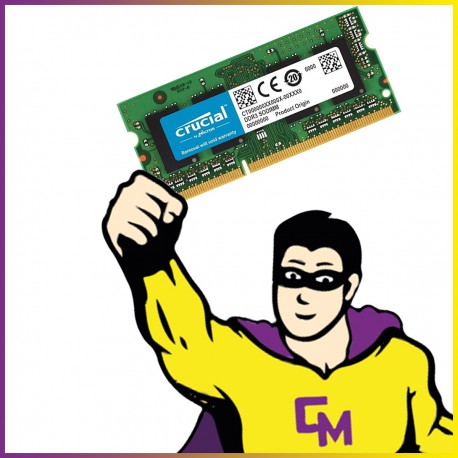 8Go RAM DDR3L-1600 Crucial CT102464BF160B.C16FER SODIMM 1.35v CL11 PC Portable