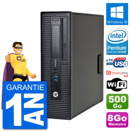 PC HP EliteDesk 800 G1 Intel G3220 RAM 8Go Disque Dur 500Go Windows 10 Wifi