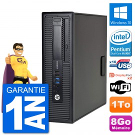 PC HP EliteDesk 800 G1 Intel G3220 RAM 8Go Disque Dur 1To Windows 10 Wifi