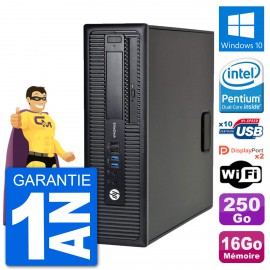 PC HP EliteDesk 800 G1 Intel G3220 RAM 16Go Disque Dur 250Go Windows 10 Wifi