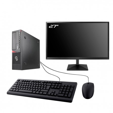 PC Fujitsu E920 DT Gaming Ecran 27" RTX 3050 i7-4790 RAM 32Go 1To SSD W11 Wifi