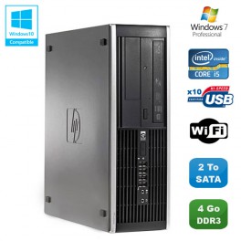 PC HP Compaq Elite 8100 SFF Intel Core i5 650 3.2GHz 4Go 2To Graveur WIFI W7