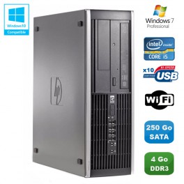 PC HP Compaq Elite 8100 SFF Intel Core i5 650 3.2GHz 4Go 250Go Graveur WIFI W7