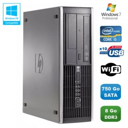 PC HP Compaq Elite 8100 SFF Intel Core i5 650 3.2GHz 8Go 750Go Graveur WIFI W7