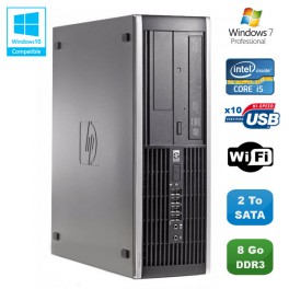 PC HP Compaq Elite 8100 SFF Intel Core i5 650 3.2GHz 8Go 2To Graveur WIFI W7