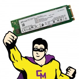 SSD SATA M.2 2280 256Go Micron MTFDDAV256TDL Clé B & M