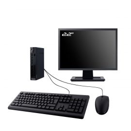 PC Lenovo M92p Tiny Ecran 22" Intel I3-3220T RAM 8Go SDD 240Go W11 Wifi